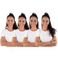 22564 maquillage visage strass autocollante