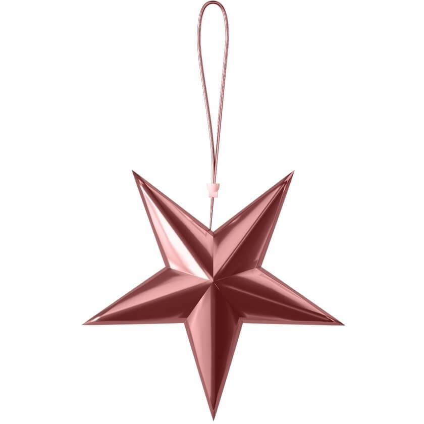 22627 decoration etoile rose gold a suspendre