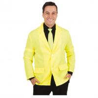 22665 deguisement veste de costume jaune fluo