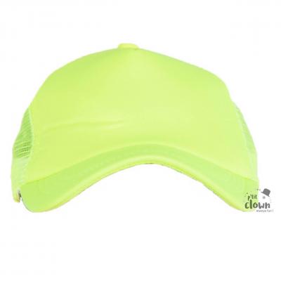 22670 accessoire deguisement casquette jaune fluo