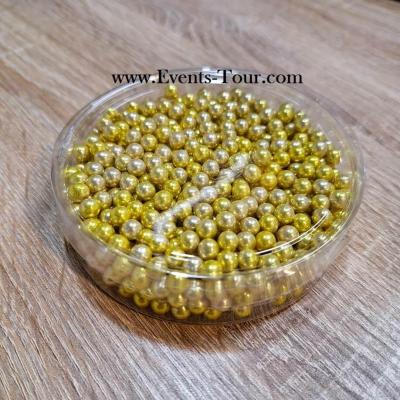 Perle dorée or métallisé au sucre 150grs REF/227102 (Décoration confection de dragées)