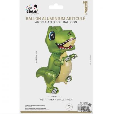 22755 ballon aluminium articule dinosaure t rex a poser
