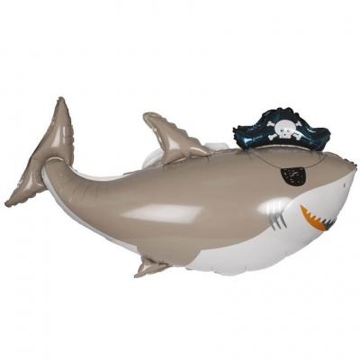 22762 ballon requin pirate aluminium anniversaire