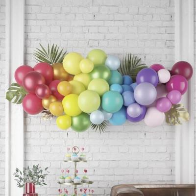 1 Kit décoration 50 ballons en nuage arc-en-ciel REF/22765 (feuilles non incluses)