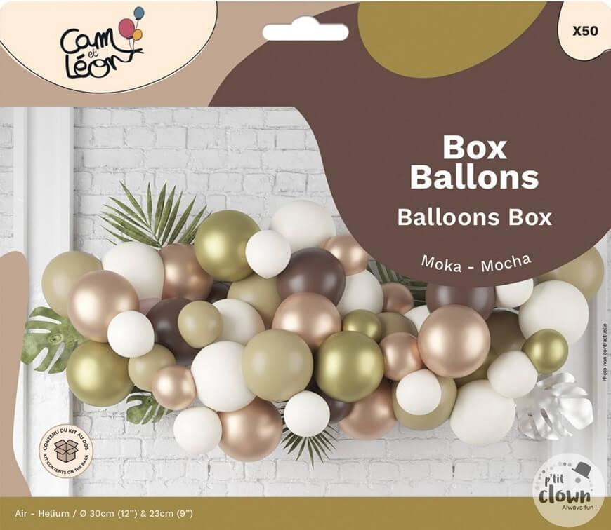 22768 kit decoration ballon nuage rose gold moka vanille amande dore or chocolat