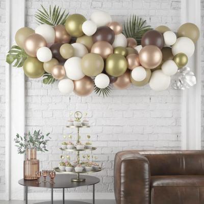 22768 kit decoration de salle ballon nuage rose gold moka vanille amande dore or chocolat