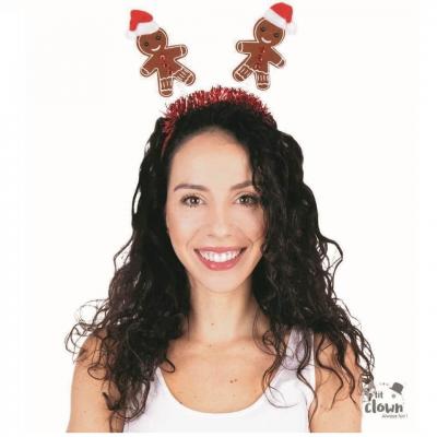 22777 accessoire deguisement noel serre tete bonhomme pain d epices