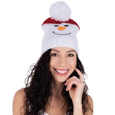 1 Bonnet adulte Bonhomme de neige REF/22782 (accessoire déguisement Noël)