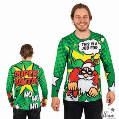 22794 taille l xl t shirt adulte mixte homme femme pere noel