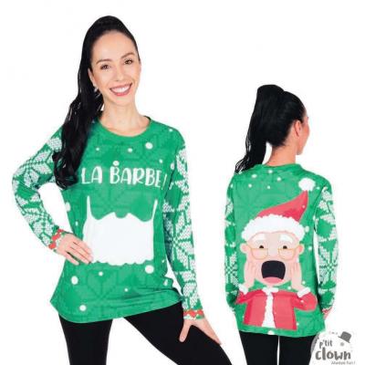22795 t shirt taille xs adulte homme femme barbe pere noel