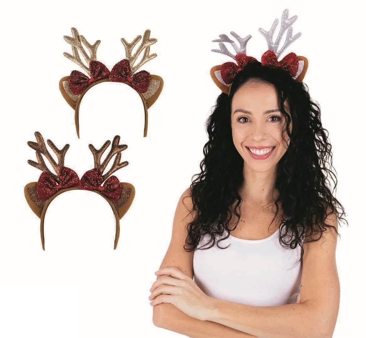 22799 accessoire deguisement noel serre tete renne paillete