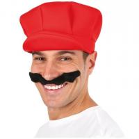 22862 accessoire de deguisement casquette plombier rouge