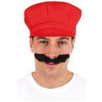22862 accessoire deguisement casquette plombier rouge
