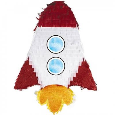 1 Piñata Fusée pour fête anniversaire enfant Astronaute 39 x 44cm REF/22908