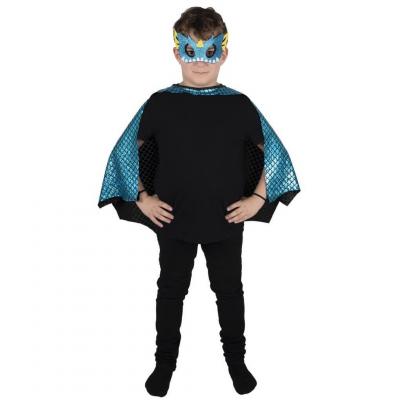 22916 accessoire deguisement dragon bleu