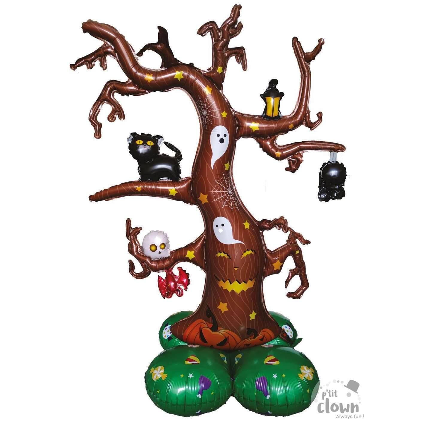 22932 ballon aluminium arbre decoration halloween