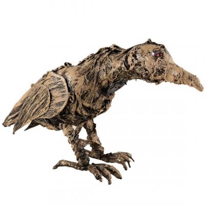 1 Corbeau marron décomposé 36 x 20cm REF/23039 Décoration Halloween