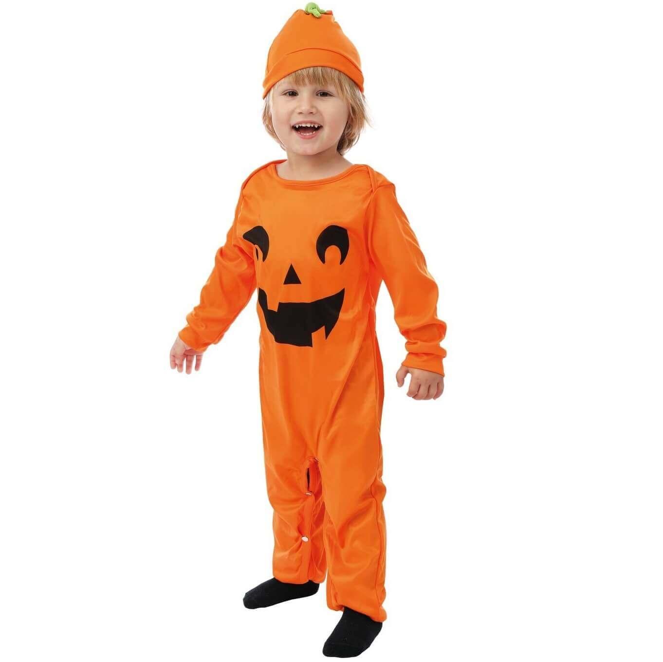 23058 age 3ans 4ans deguisement enfant halloween citrouille orange