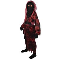 23120 taille 5 a 6 ans deguisement costume fete halloween spectre rouge noir