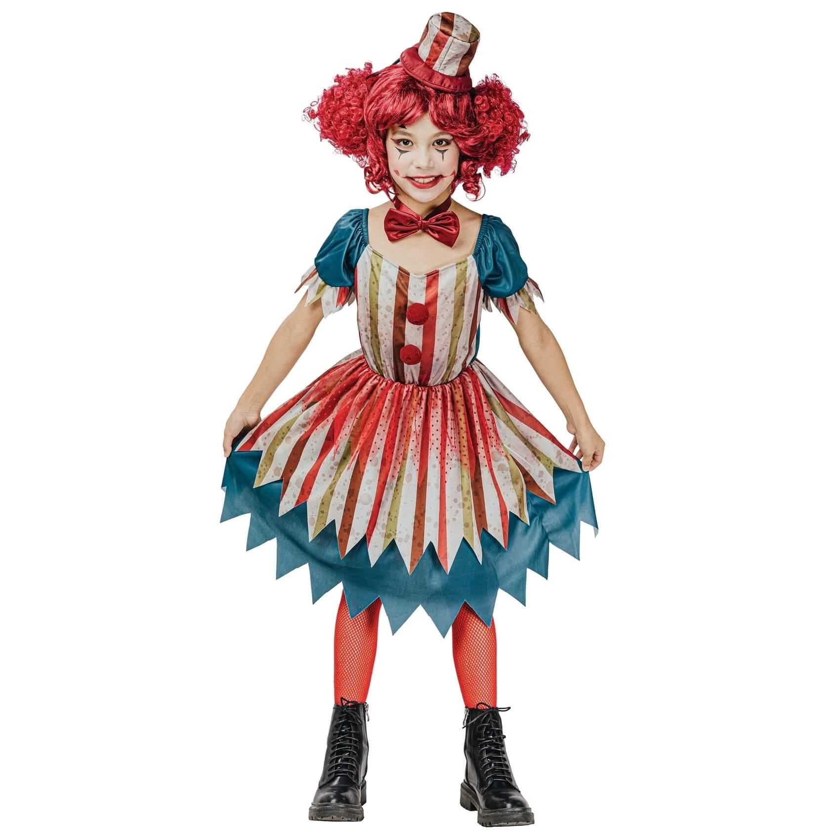 23137 age 10 12ans costume clown fille vintage halloween