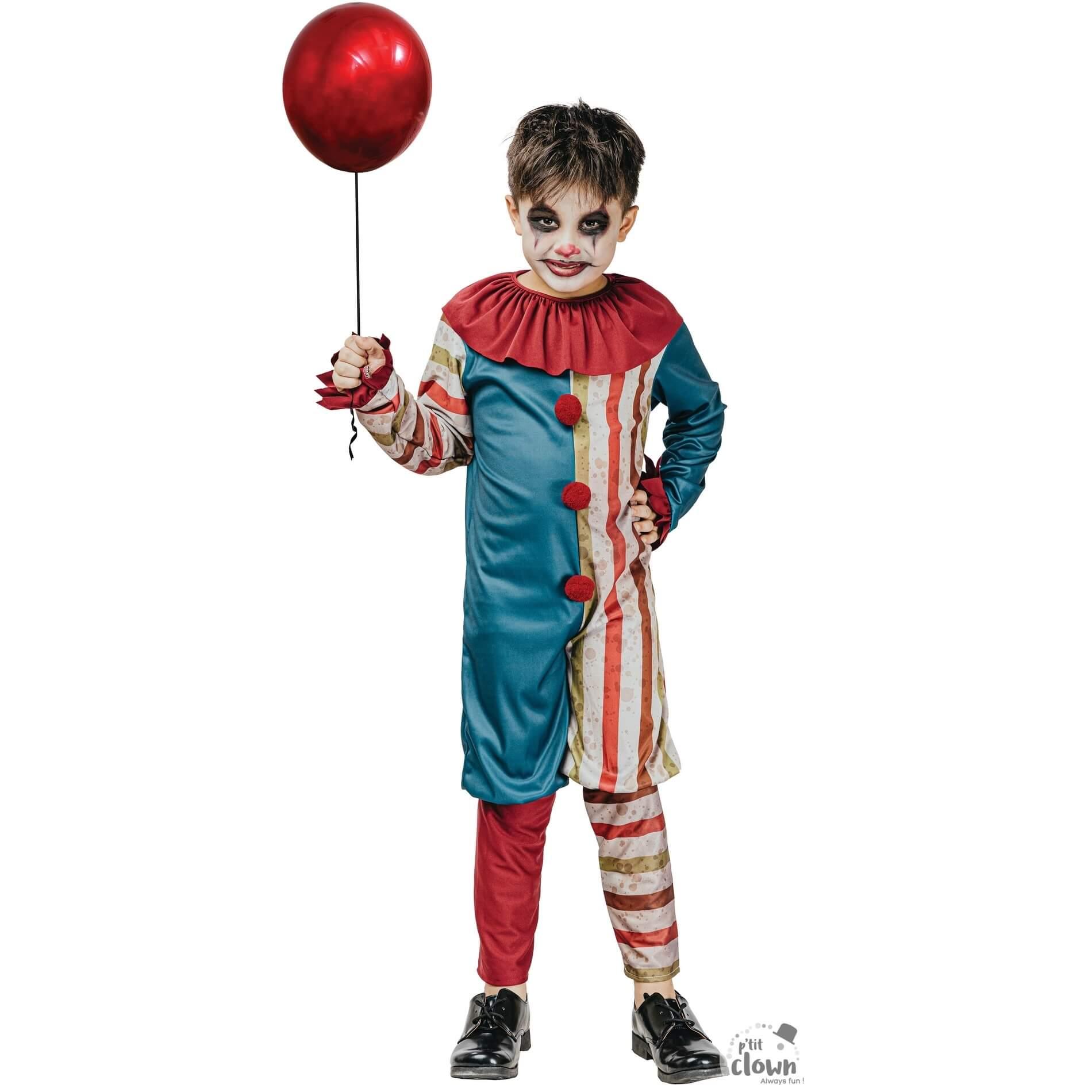 23139 age 7 9 ans costume clown vintage halloween garcon