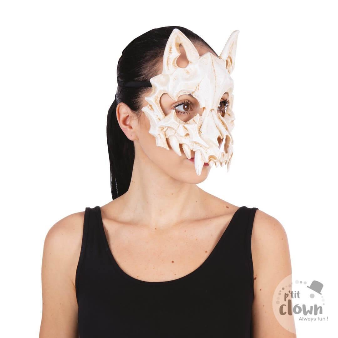 23155 accessoire de deguisement halloween masque squelette animaux