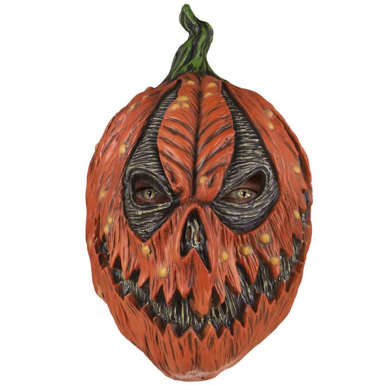 23157 accessoire deguisement halloween masque integral citrouille effrayante