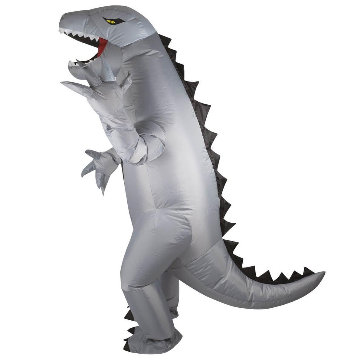 Deguisement Dinosaure Gonflable T-Rex Gris