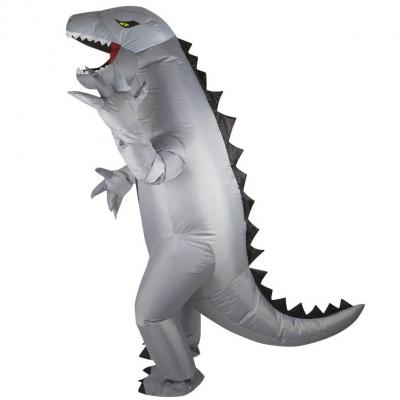 23159 costume gonflable dinosaure gris adulte