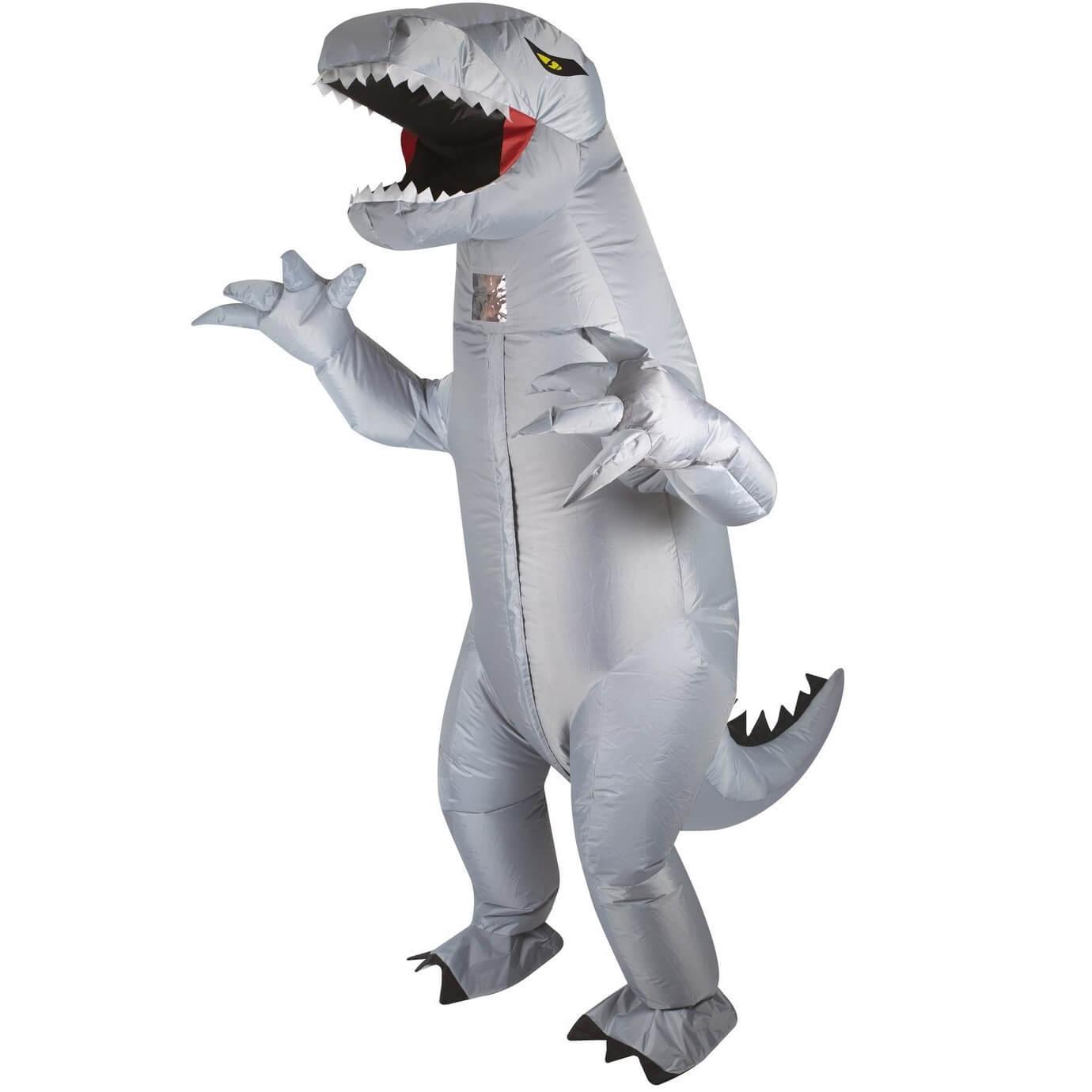 Costume adulte gonflable gris Dinosaure REF/23159