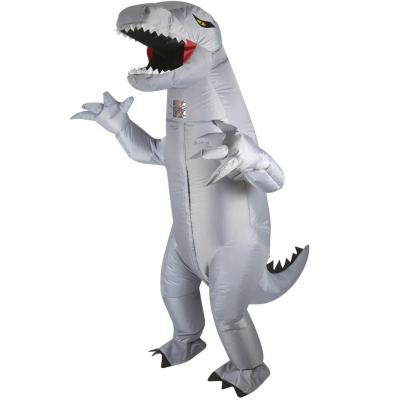 Costume adulte gonflable gris Dinosaure REF/23159 (Déguisement adulte mixte)