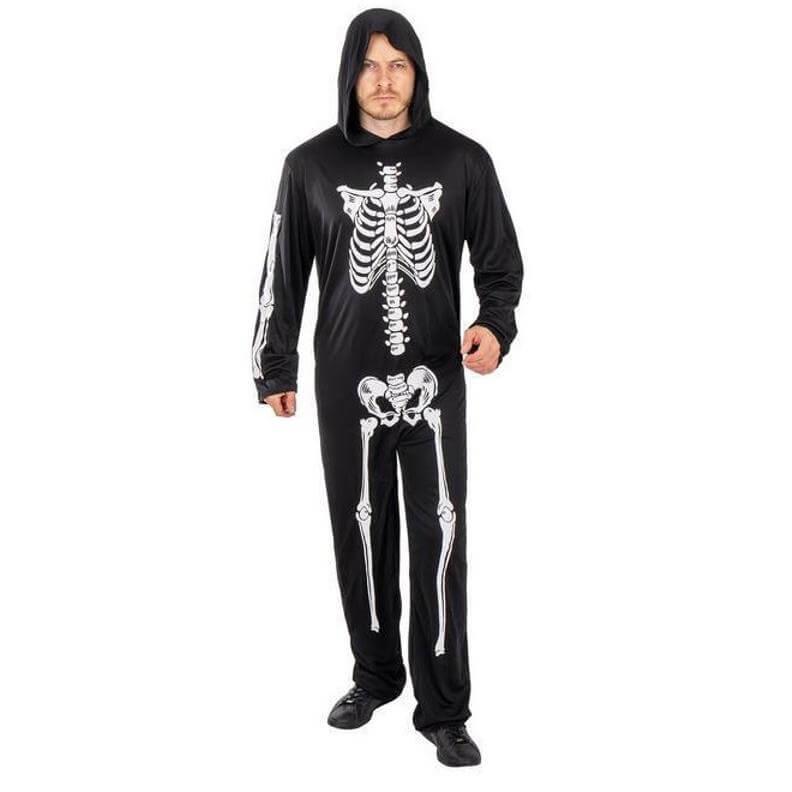 23176 deguisement halloween adulte homme squelette