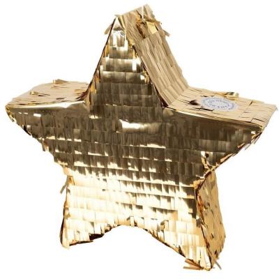 1 Piñata étoile dorée or métallisée pour fête anniversaire enfant 36 x 36cm REF/23193