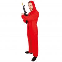 23221 taille xxl deguisement adulte braqueur rouge combinaison