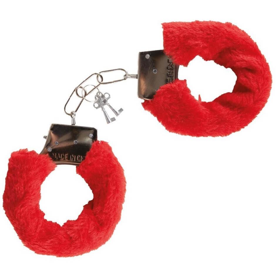 23273 menottes avec fourrure rouge