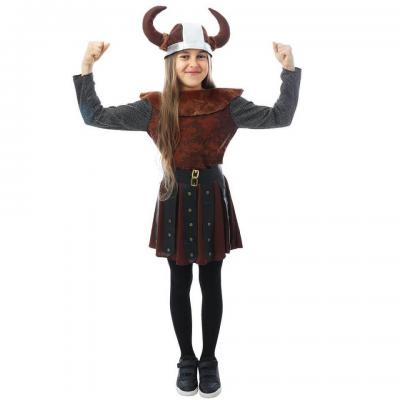 Déguisement Viking 5/6 ans REF/23279 (Costume enfant pour fille)