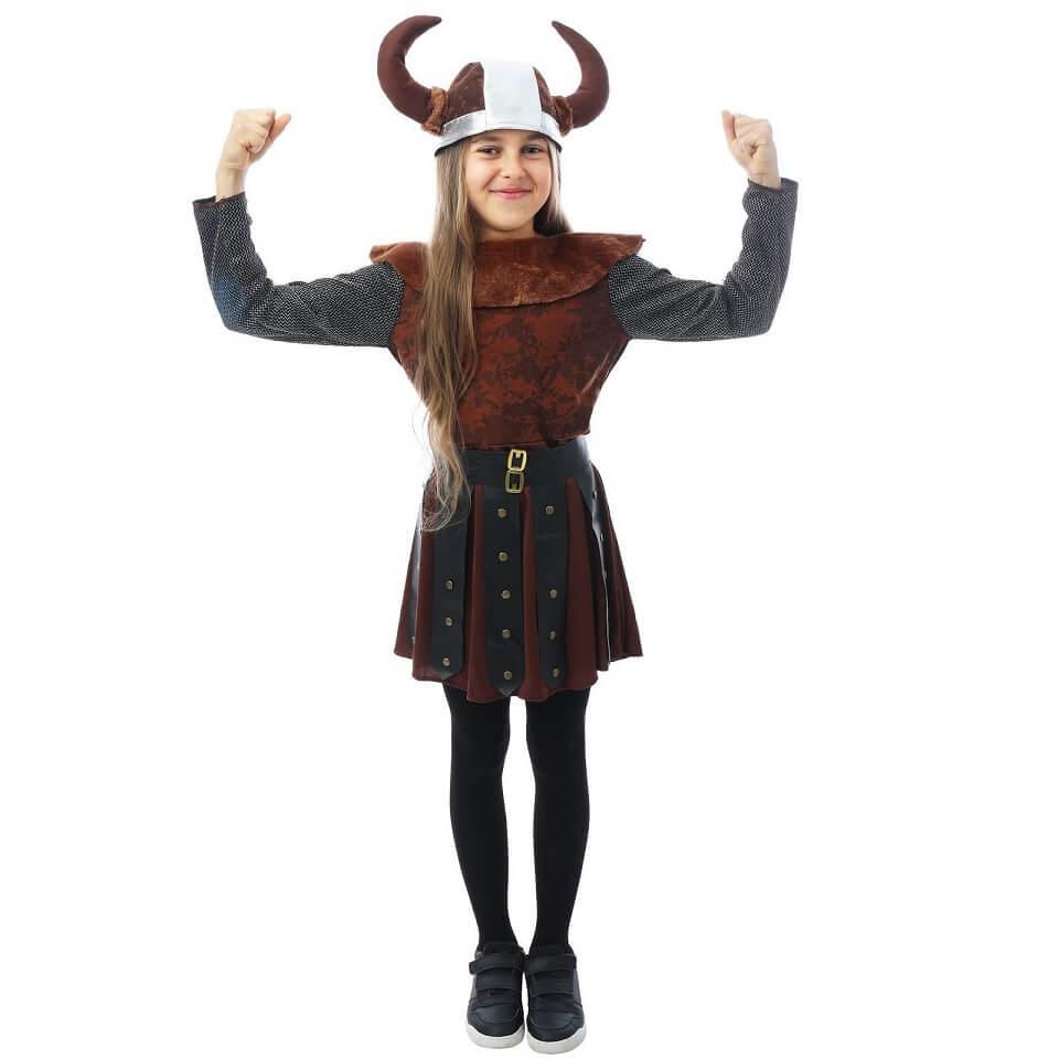 23281 age 10 a 12 ans deguisement costume fille enfant viking