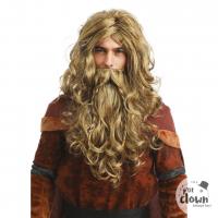 23290 accessoire de deguisement adulte perruque barbe viking homme