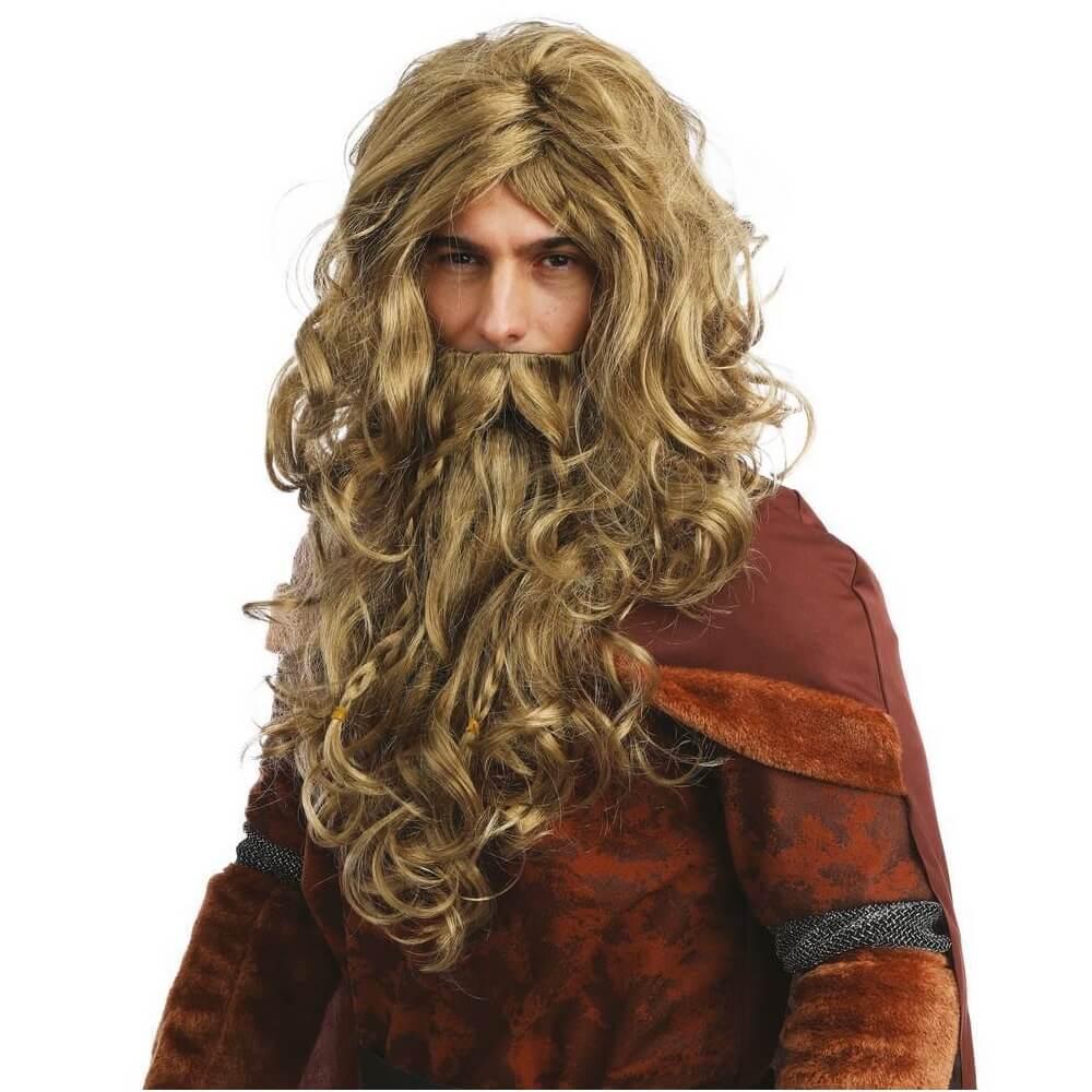 Perruque et barbe Viking REF/23290 (Accessoire de déguisement)