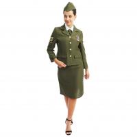 23301 taille s m costume deguisement femme adulte militaire dday vert