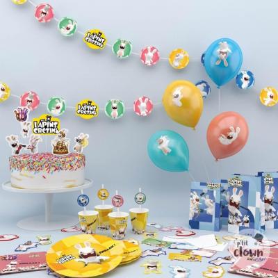 23341 carton d invitation anniversaire lapins cretins