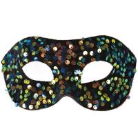 23377 accessoire de deguisement loup avec sequins multicolore