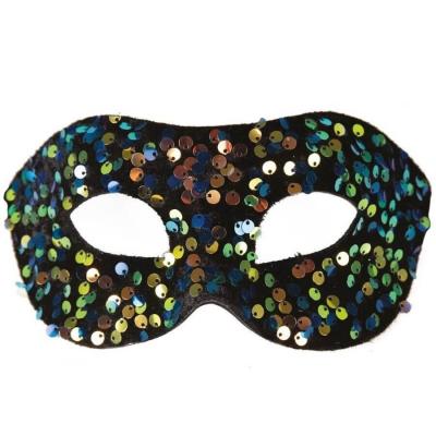 23377 accessoire de deguisement loup sequins multicolore