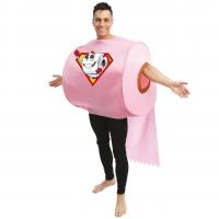 23393 costume adulte deguisement humoristique super pq papier toilette