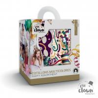 23443 article de fete d ambiance kit cotillon 10 personnes sarbacane sifflet chapeau serpentin