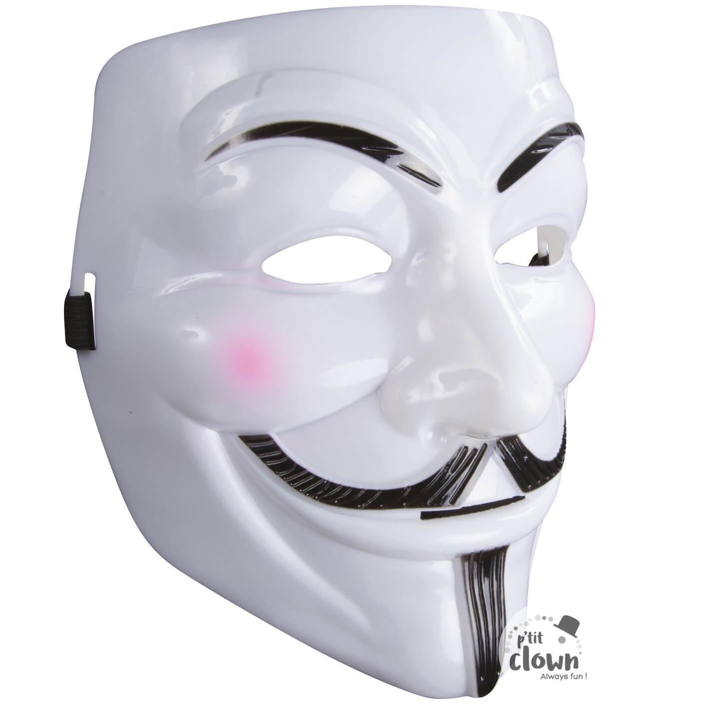 23520 accessoire deguisement adulte masque anonymous
