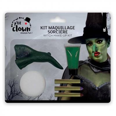 23604 kit maquillage sorciere halloween avec nez