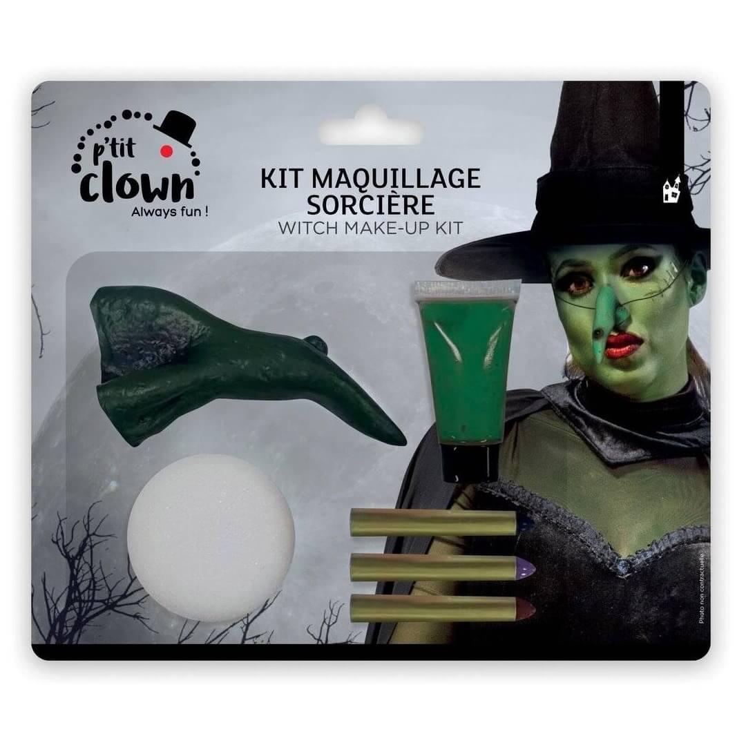 23604 kit maquillage sorciere halloween avec nez