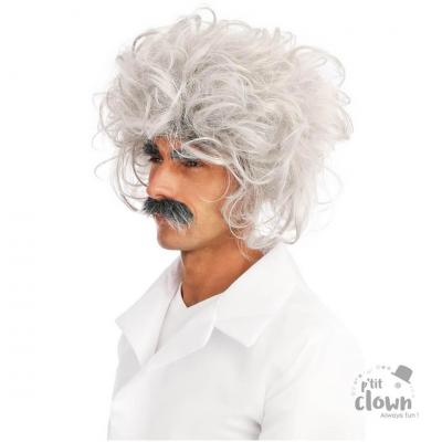 23609 accessoire de deguisement perruque soucils et moustache adulte einstein