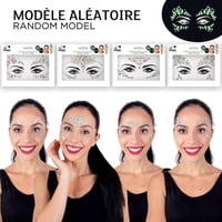23629 boutique pas de calais accessoire maquillage bijoux visage strass autocollant uv phosphorescent